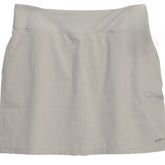 Orvis Gray Tech Jersey Cotton Pull-On Skort – Size L ‎ - Picture 3 of 6